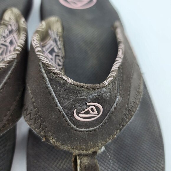 Vtg 2004 Reef Fanning Women's Thong Flip Flop Sandals Bottle Opener Bottom Sz 9 - Picture 3 of 14